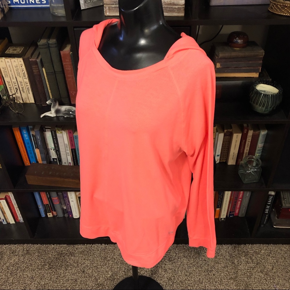 Gap Lightweight Neon Pink Mesh Hoodie